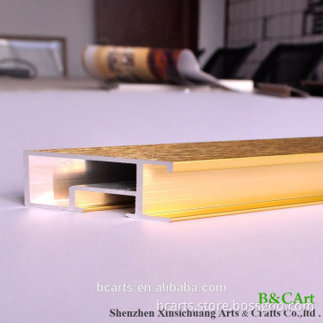Wholesale brush Gold metal wall decor photo frame from Shenzhen Factory